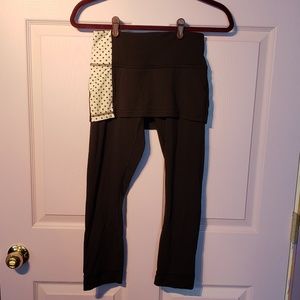 Lululemon Cropped Yoga Pants with Skirt